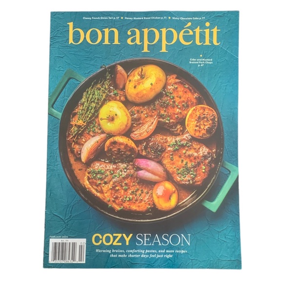 Bon Appetit Magazine February 2024 Cozy Season Warming Braises Comforting Pastas - Picture 1 of 4